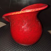 Vase coeur de rose en céramique par Fred et Andrée Stocker vers 1950