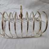 8 slice toast holder, silver, 1970
