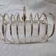 8 slice toast holder, silver, 1970