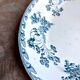 Oval dish Longwy in blue earthenware, service "Chartres"