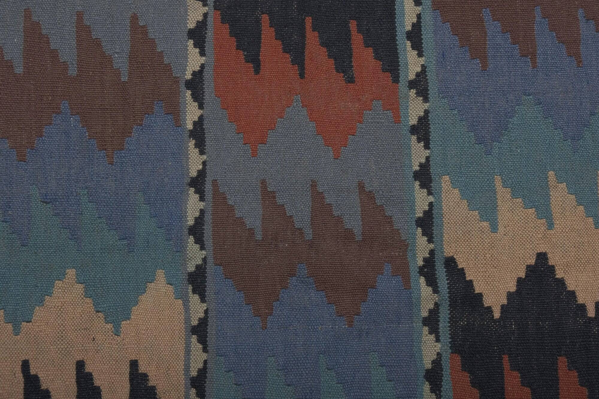 Vintage Turkish kilim handwoven 193x193 cm
