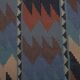 Vintage Turkish kilim handwoven 193x193 cm
