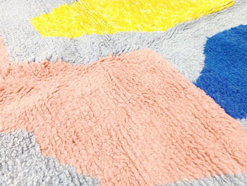 Tapis beni ouarine fait main traditionnel 250cmx150cm