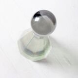 Stylish Spirit Decanter with Grey Original Stopper / Italy / 1960s