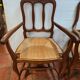 Louis XV oak-style mulched armchairs