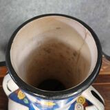 Large Art Deco period vase: Cracked ceramic print