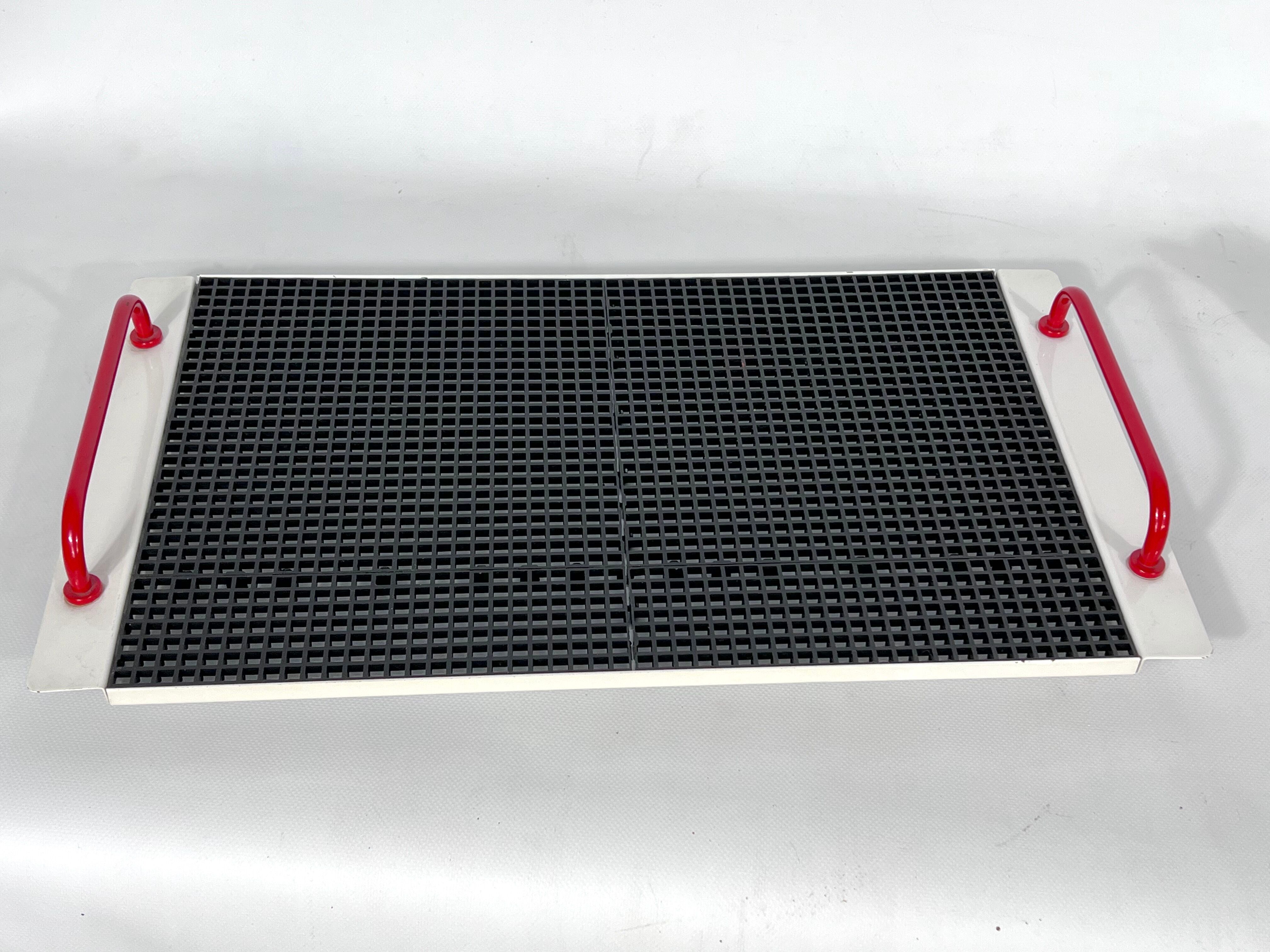 Ceramic tea set by Mas in the Memphis Milano style, 1980s, Set of 7