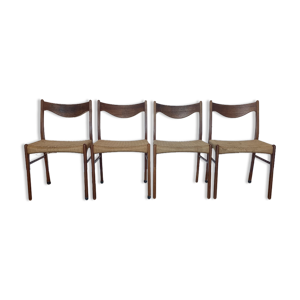 Suite de 4 chaises de Arne Wahl