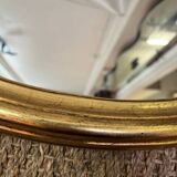 Oval gilded wood mirror 46 x 65
