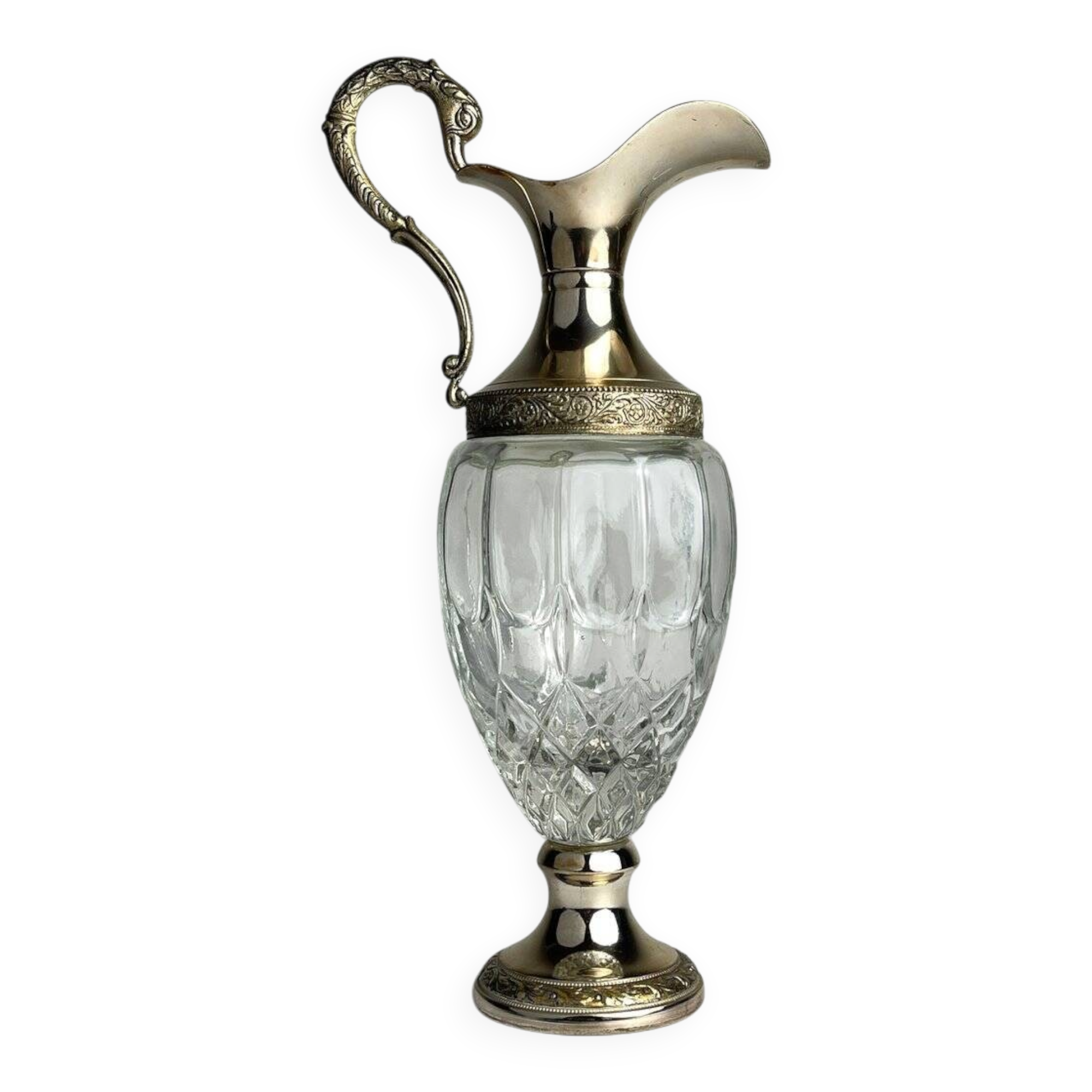 Vintage silver-plated carafe, 1950s.