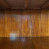 Art deco dining room sideboard in briar with upstand, 1940s