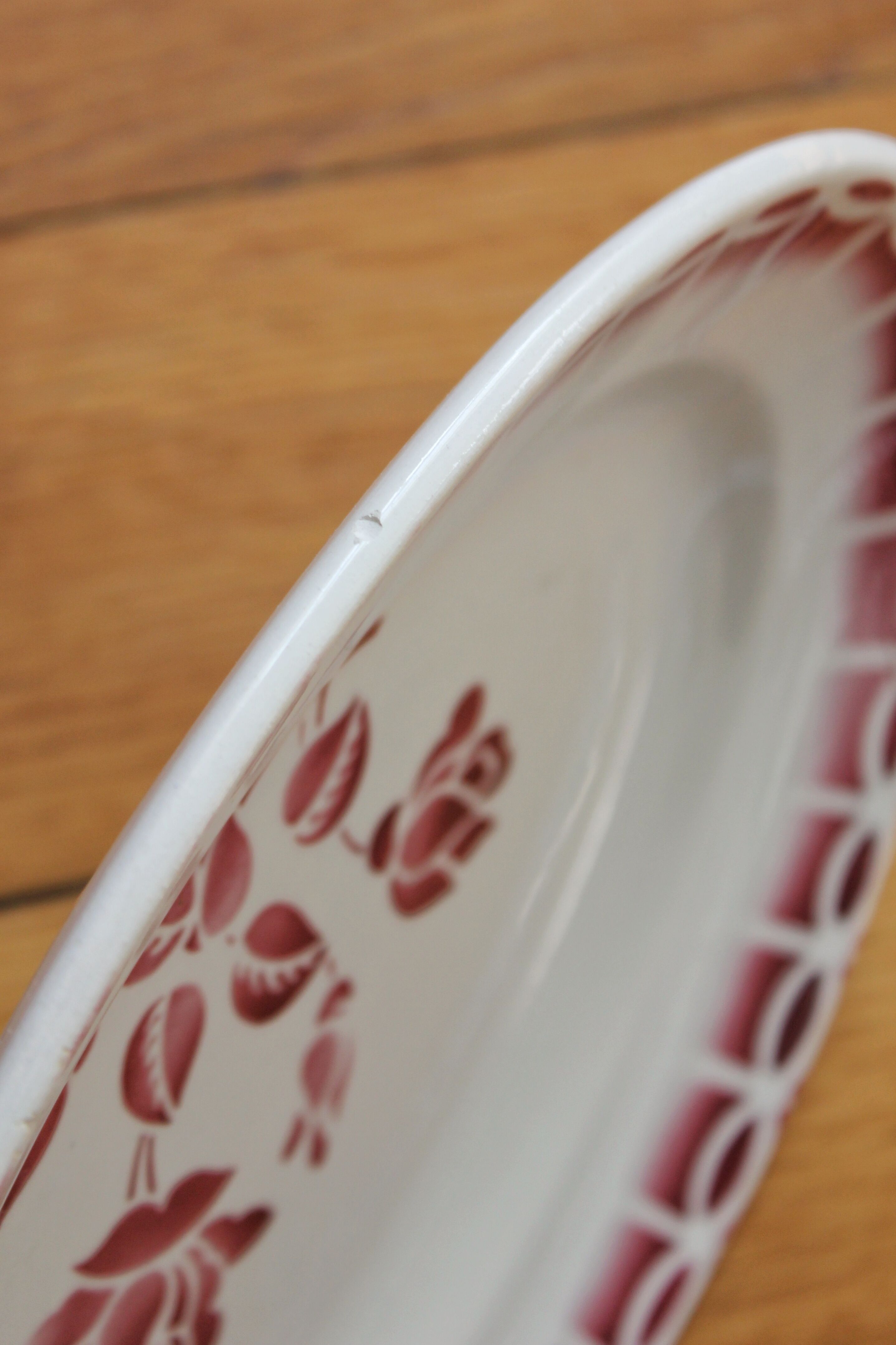 Digoin vintage earthenware dish