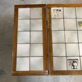 Table extensible en  bois et mosaïque