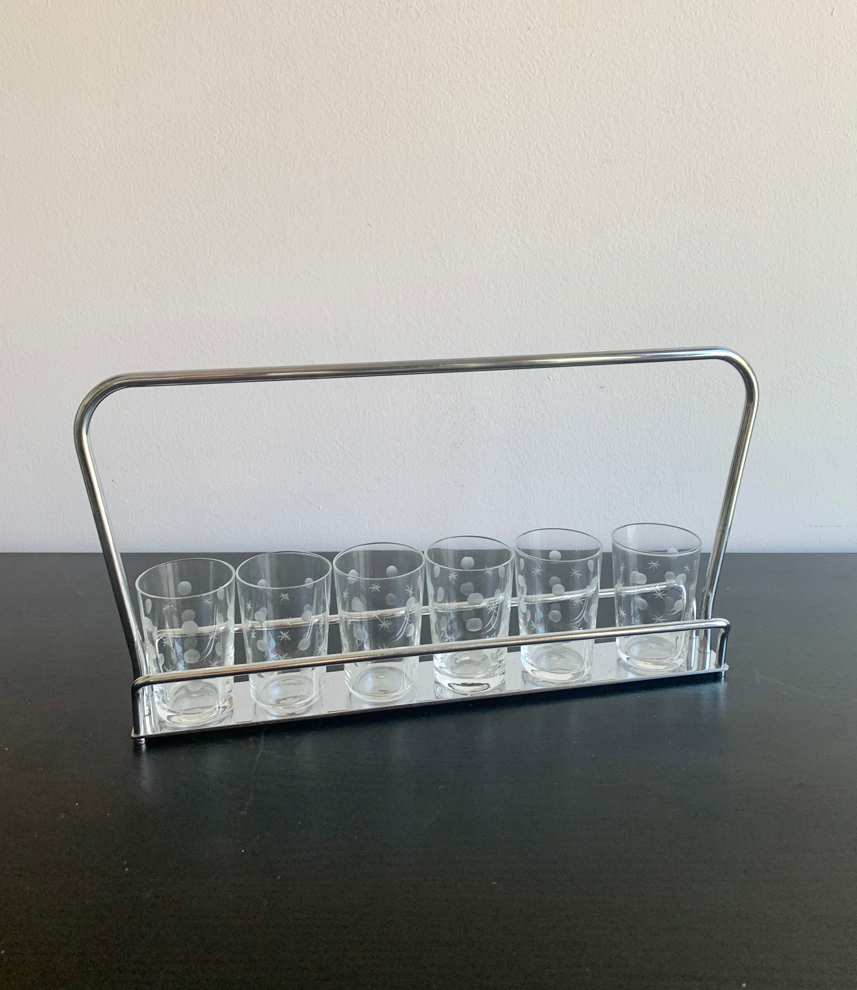 Set of 6 glasses,  1960s