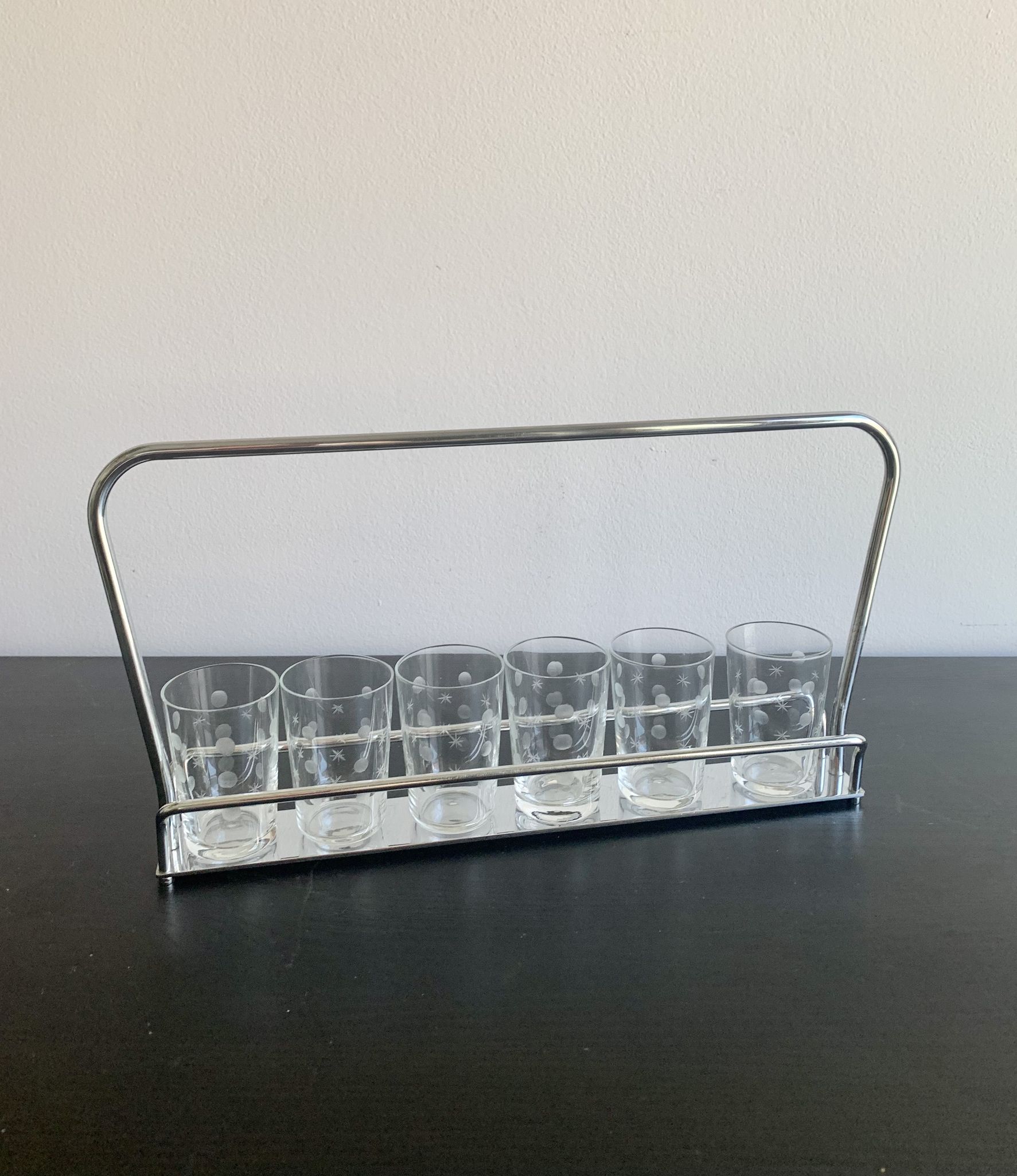 Set of 6 glasses,  1960s