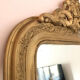 Miroir ancien fin XIXeme à fronton - 123x76cm