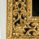 Miroir à Parcloses en Bois Doré, époque Napoléon III – Milieu XIXe