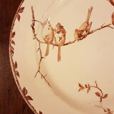 Assiette aux oiseaux en faïence de Choisy