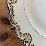 KPM porcelain plate with shell relief decoration