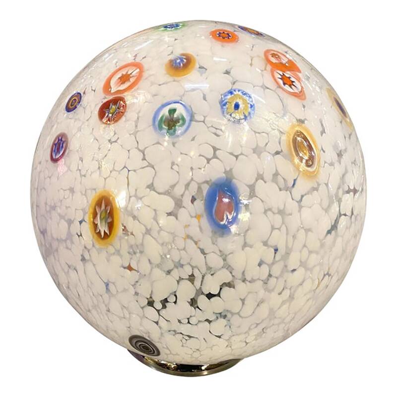 Contemporary Multicolored "Murrine" Murano Style Glass Table Lamp