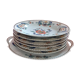 6 plates and dish with ears: porcelain of  Paris