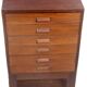 Former antique Burmese teak workshop cabinet