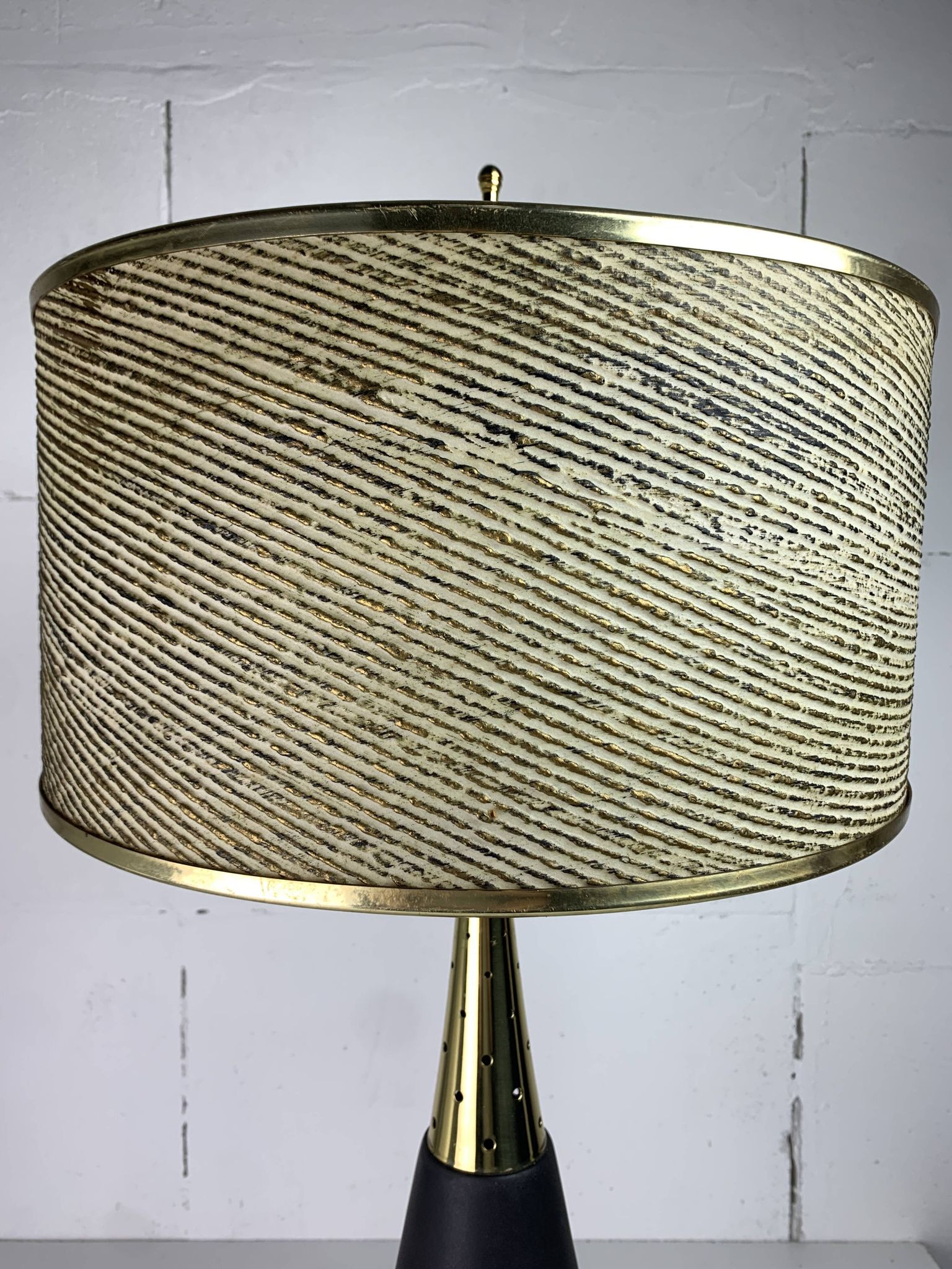 Grande lampe de table en laiton de style Stilnovo Spoutnik du milieu du siècle, États-Unis, années 1950