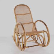 Rocking-chair en rotin