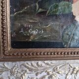 Tableau nature morte bouquet de fleurs