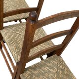 Two-tone straw chairs 1950