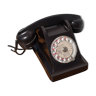 Téléphone à cadran rotatif, téléphone bakélite noir