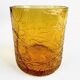 70s Blown Amber Whiskey Glasses