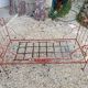 Lit banquette en fer forgé XIXe siècle 190cm x80cm