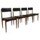 Set of four rare mid-century dining chairs, Denmark, 1970s