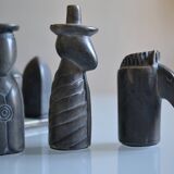 Handmade soapstone chess set / Soap stone chess