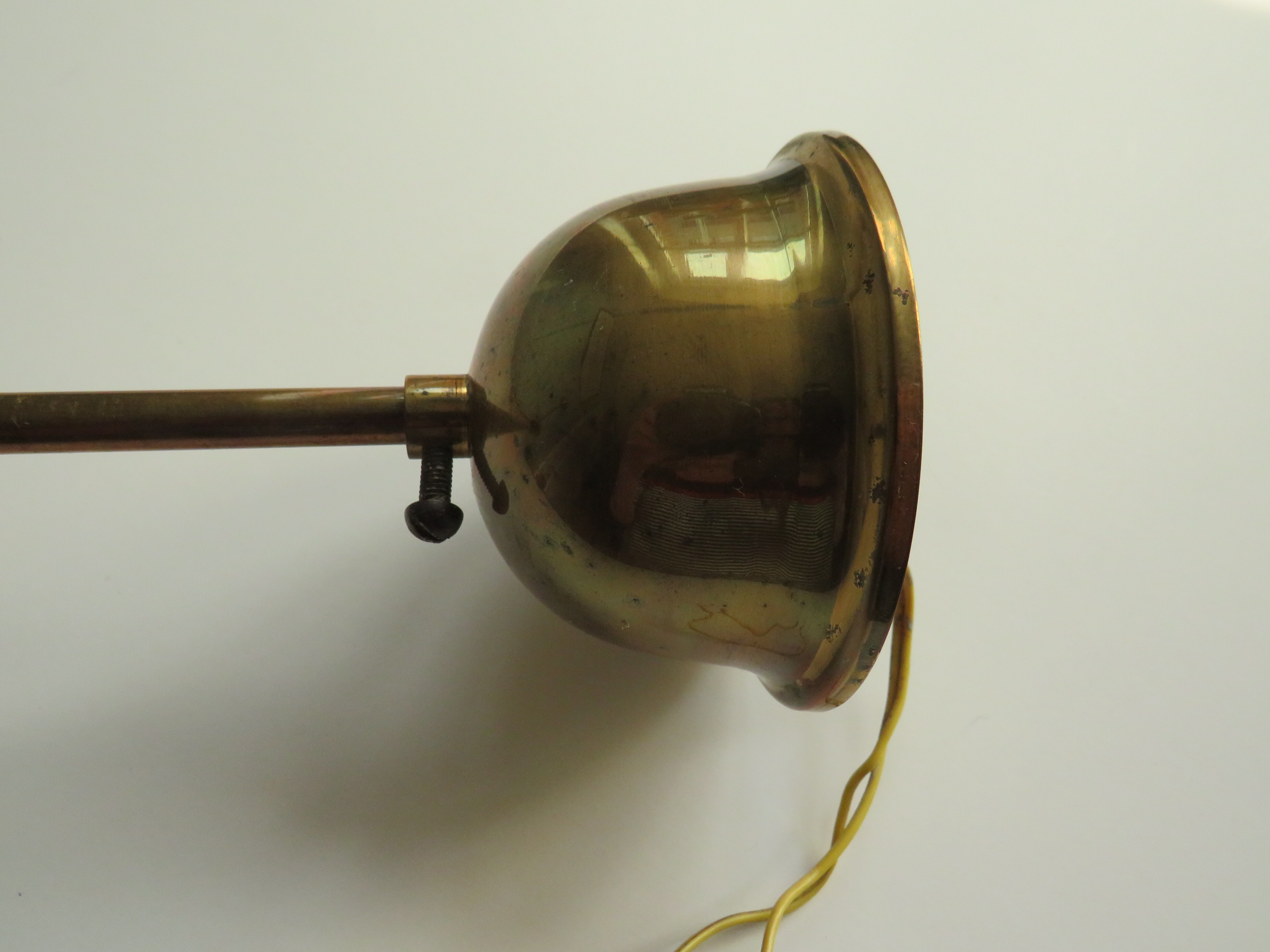 Scandinavian 3-arm chandelier, teak, brass and 1960 glass