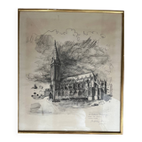 Painting: Pencil drawing - Church