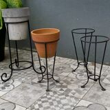 Wrought iron plant support/door