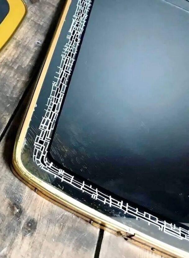 Large vintage mirror, old retro decoration