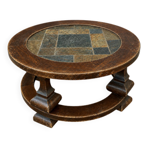 Table basse ronde en - pierre