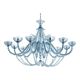 Contemporary Turquoise Cà Rezzonico Murano Glass Chandelier With Necklace