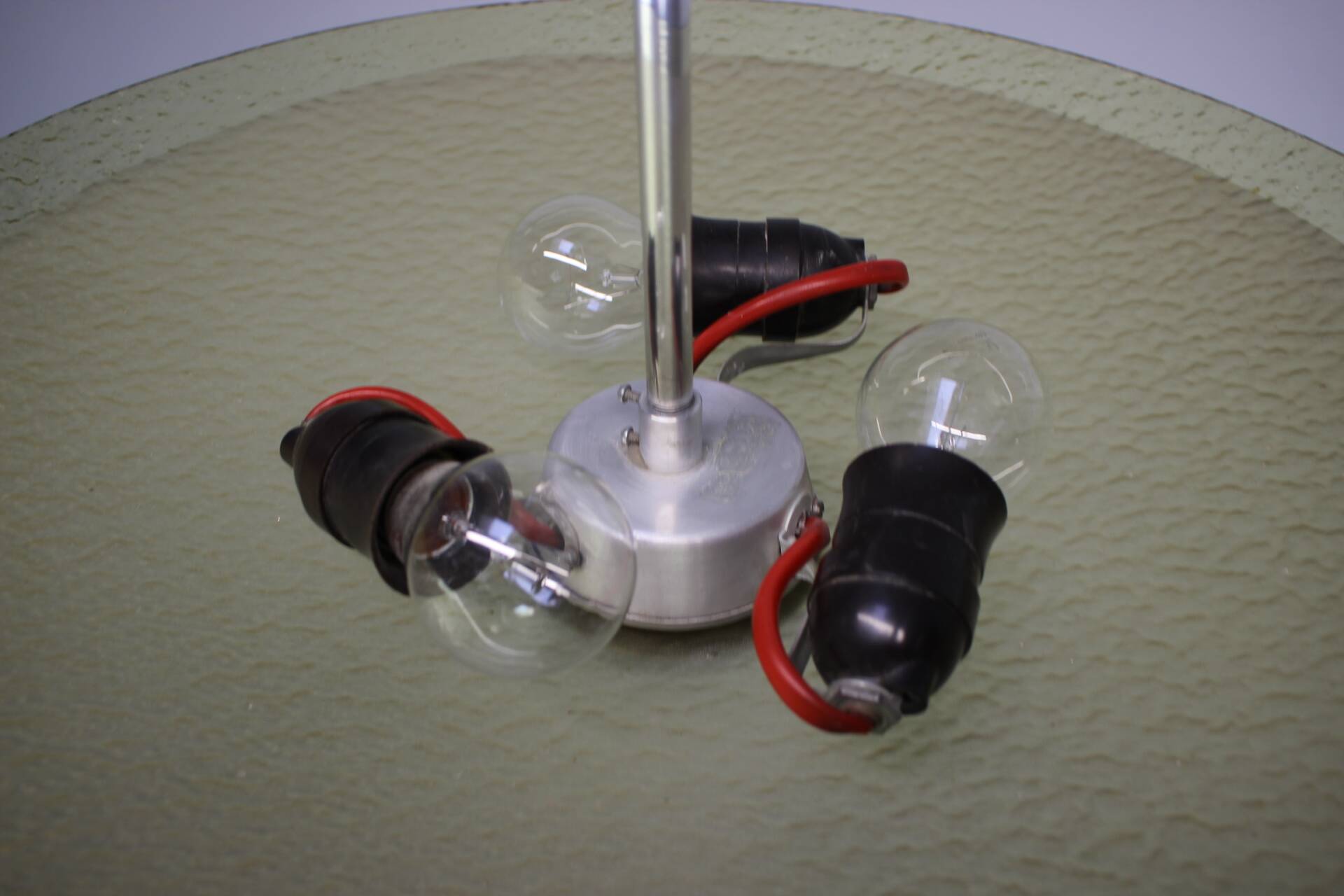 Mid-Century Glass Pendant, 1960s, Czechoslovakia