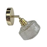 Gold tilting wall light