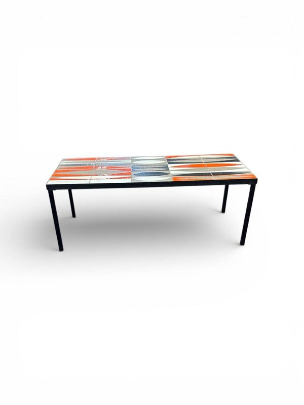 Table basse navettes de roger capron vallauris france années 1960