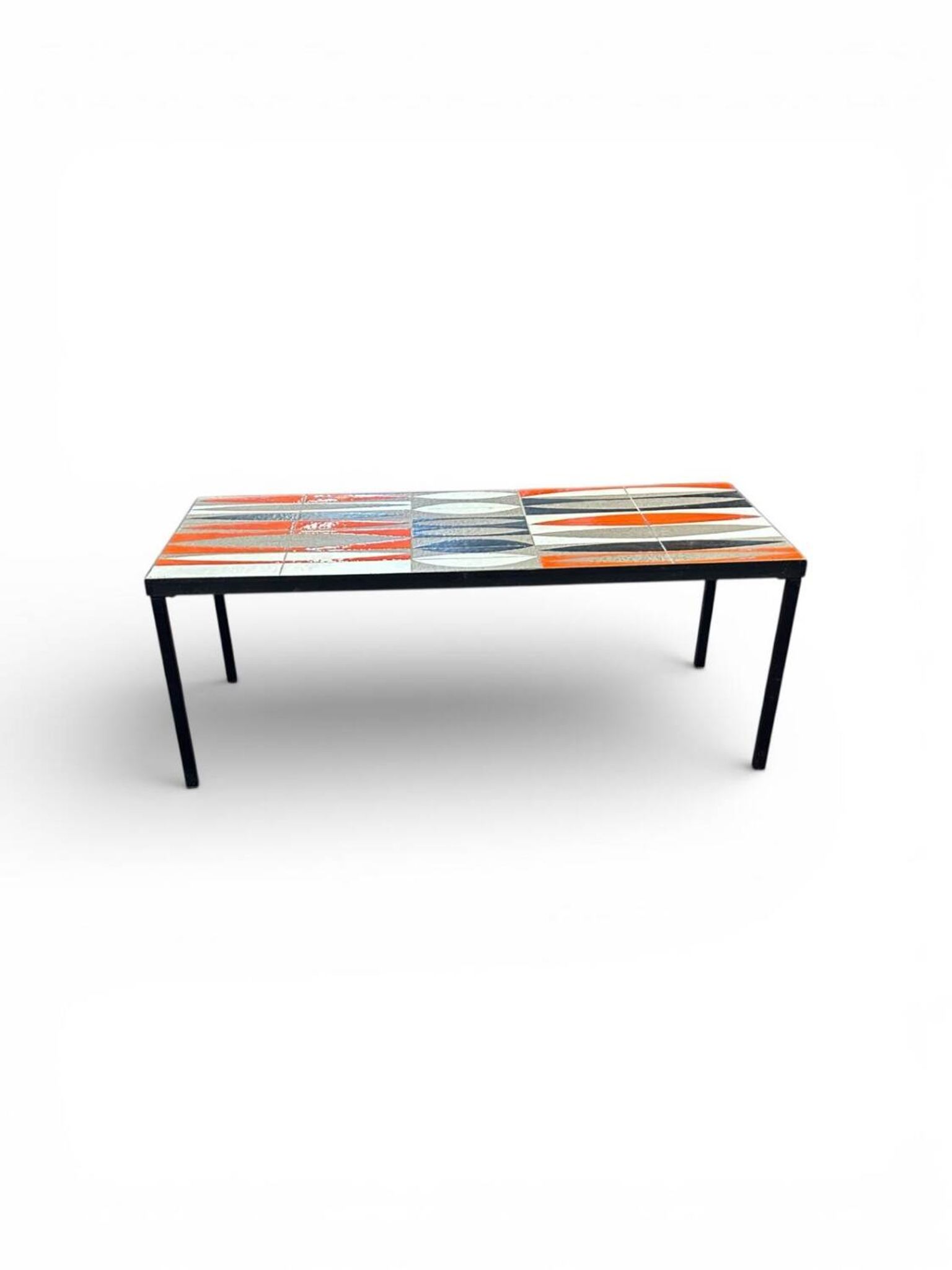 Table basse navettes de roger capron vallauris france années 1960