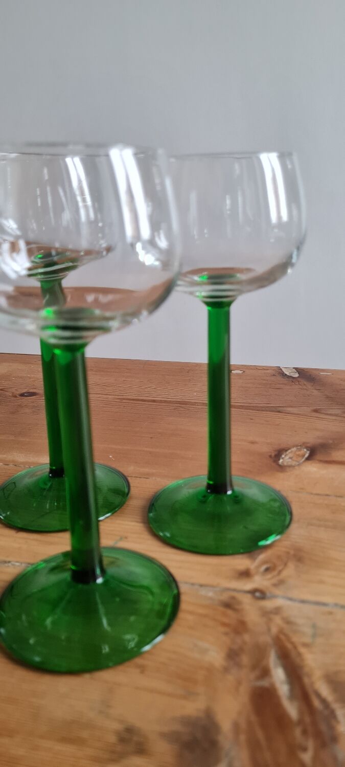 White wine glasses Alsace
