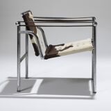 FAUTEUIL EN CUIR LC1, LE CORBUSIER, CASSINA, 1960s