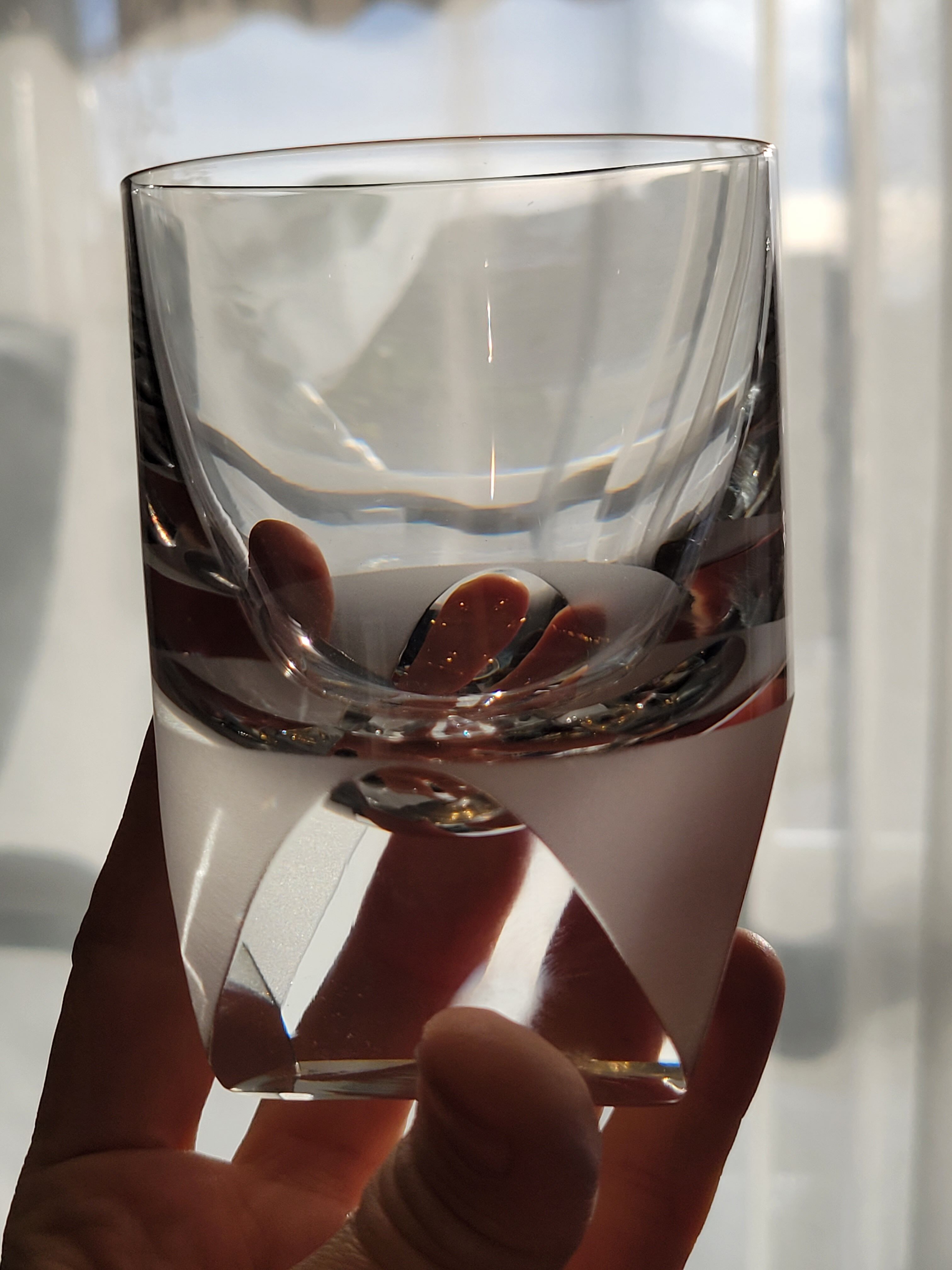 4 Rosenthal crystal whisky glasses + ice bucket + 2 shot glasses
