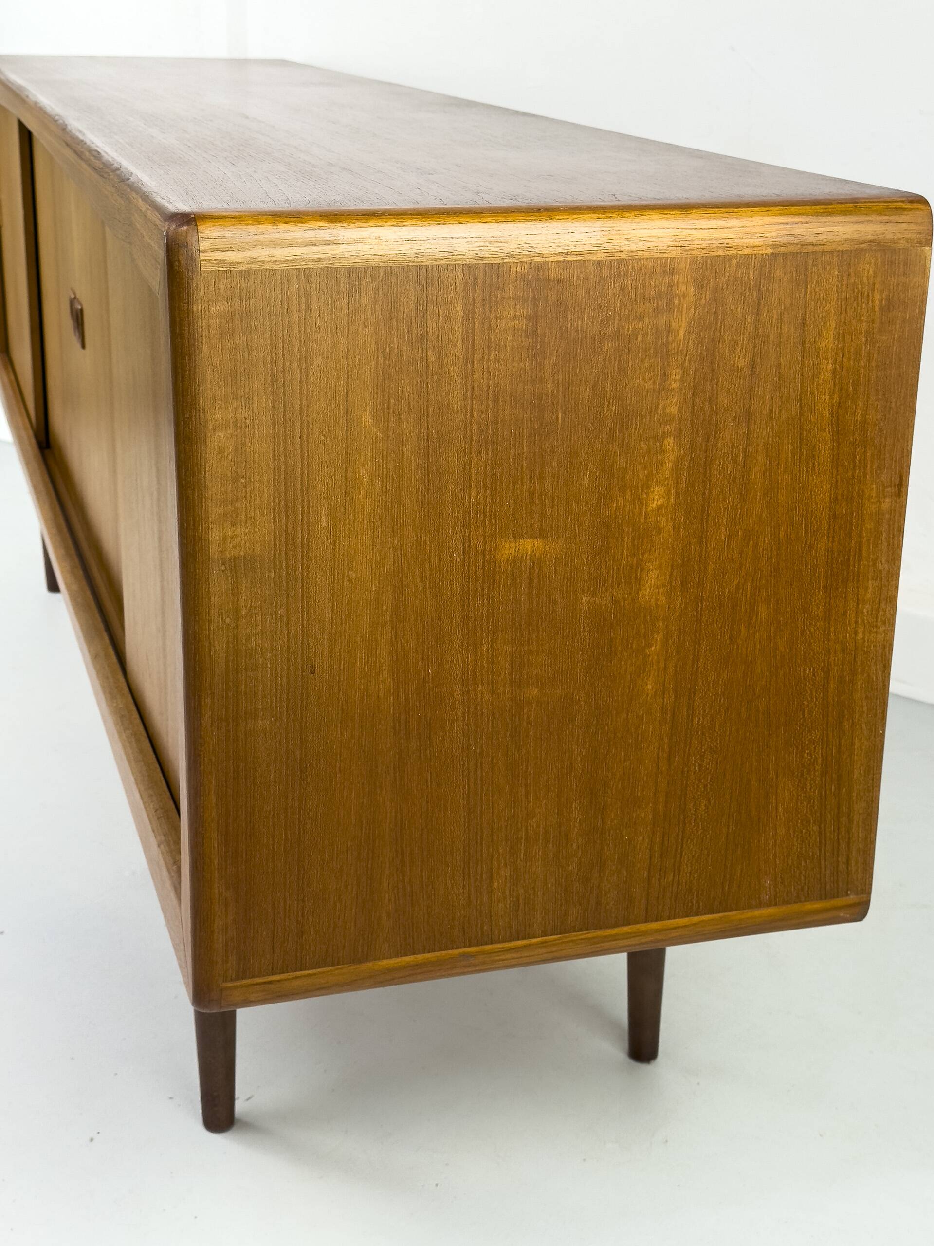 Vintage Teak Sideboard with Drawers and Sliding Doors, 1960s