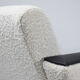 Fauteuil vintage Deutsche Democratic Republic DDR, années 1960, Bouclé blanc